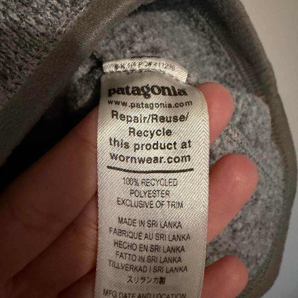 Patagonia Better Sweater 1/4 zip gray performance outdoor hiking active casual‎ - Picture 4 of 5